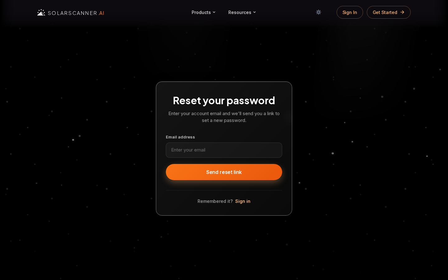 Forgot password
