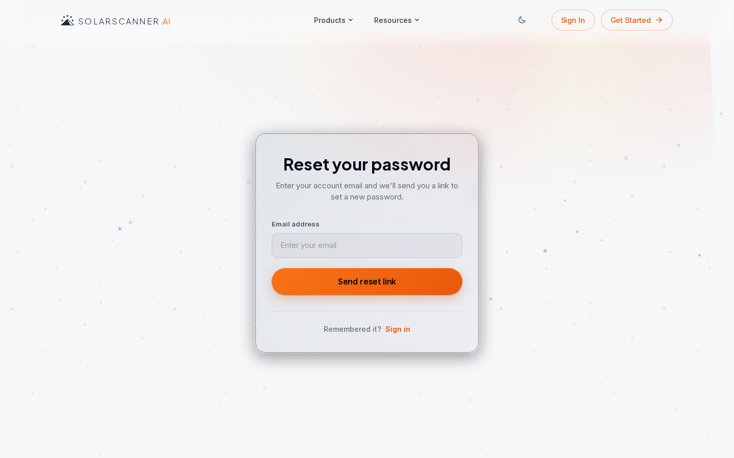 Forgot password