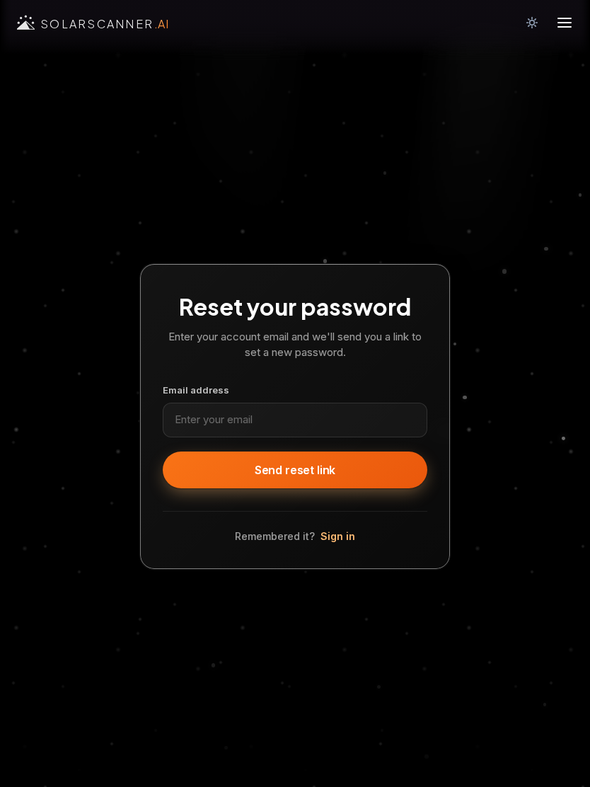 Forgot password