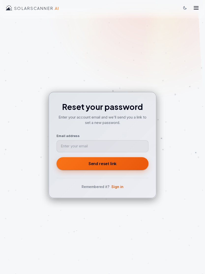 Forgot password