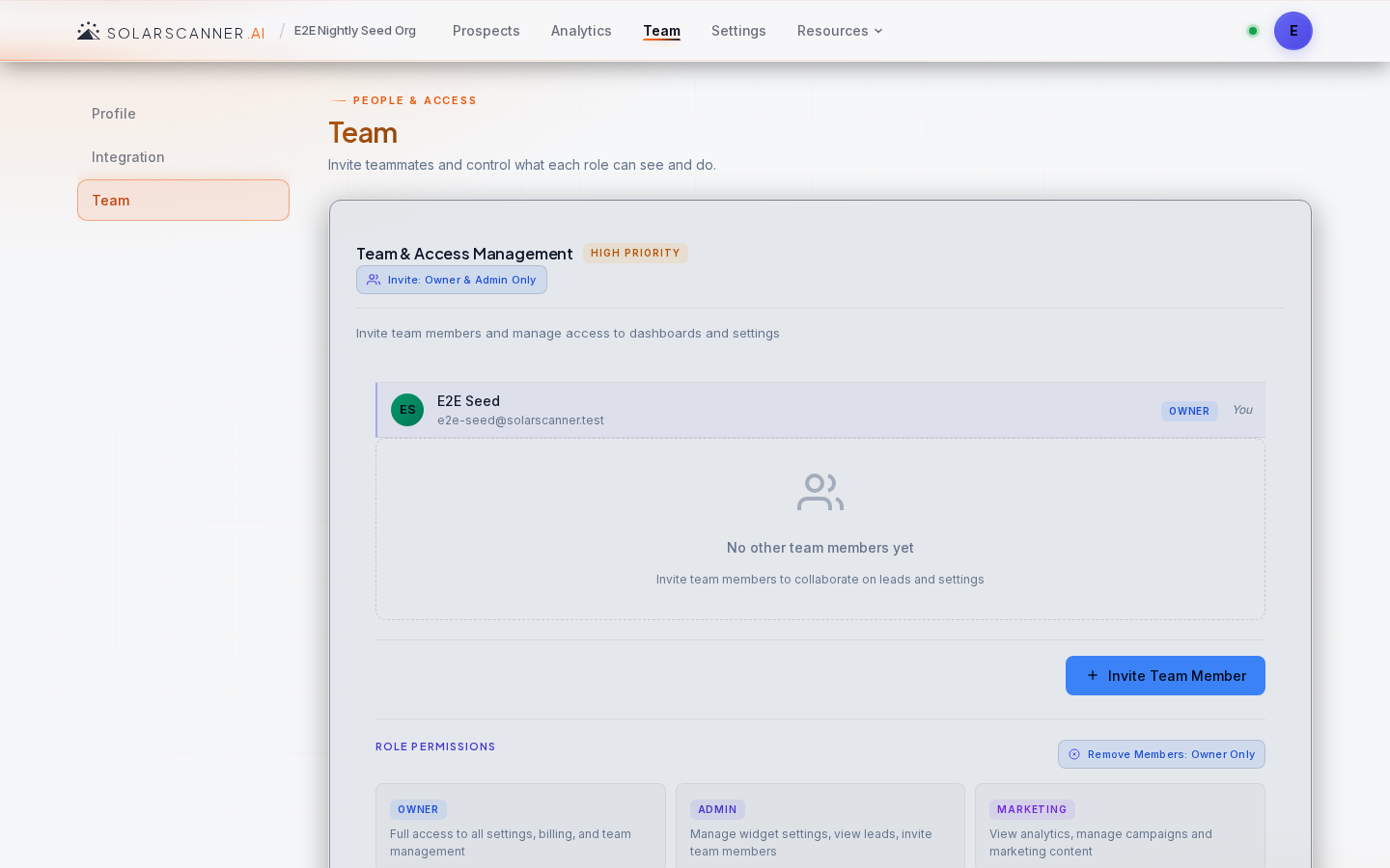 Organization — Team