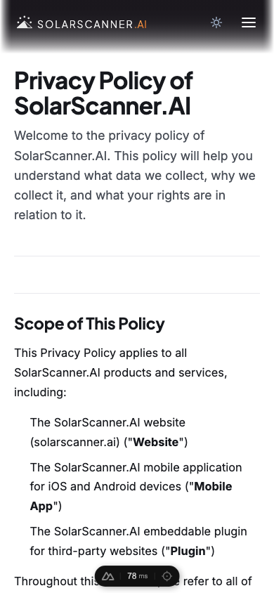 Privacy policy