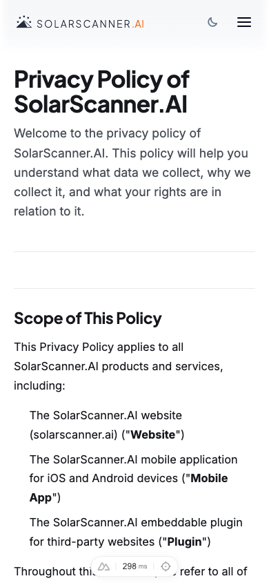 Privacy policy