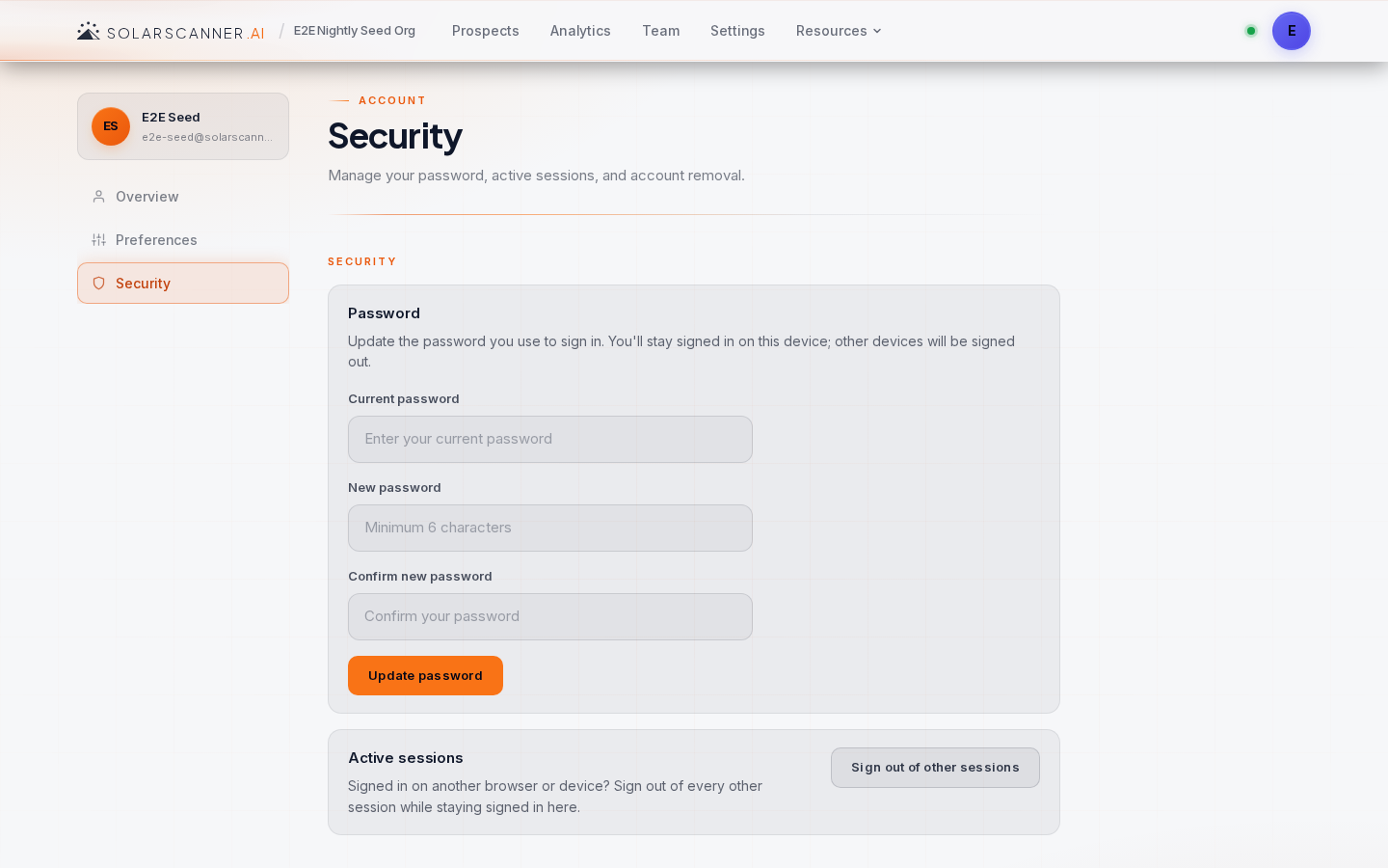 Profile — Security