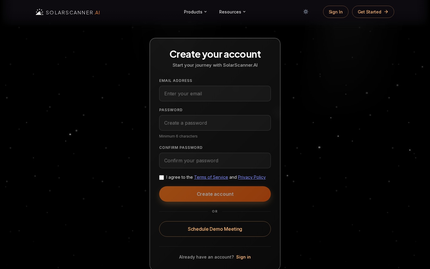 Sign up