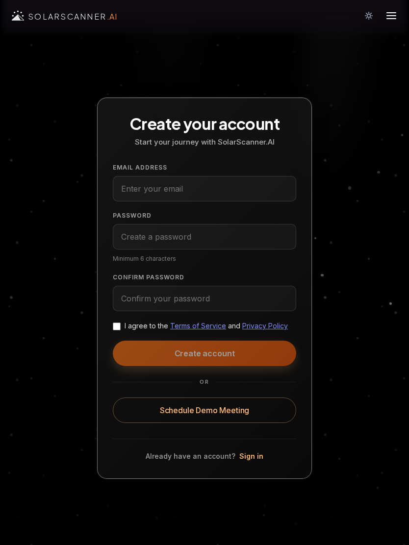 Sign up