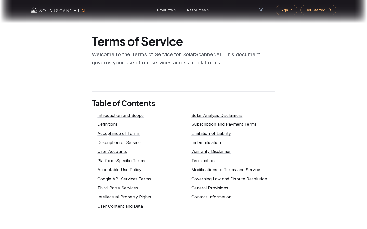 Terms
